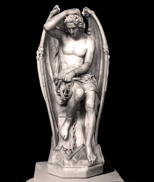 Le Génie du Mal Sculpture. EXACT REPLICA