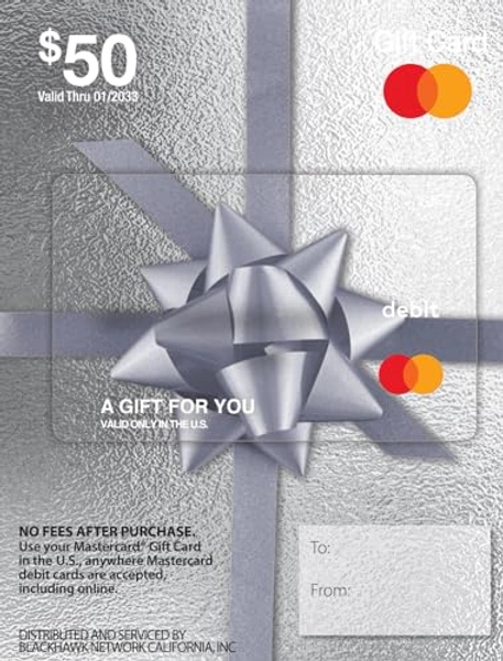 $50 Mastercard Gift Card (plus $4.95 Purchase Fee)