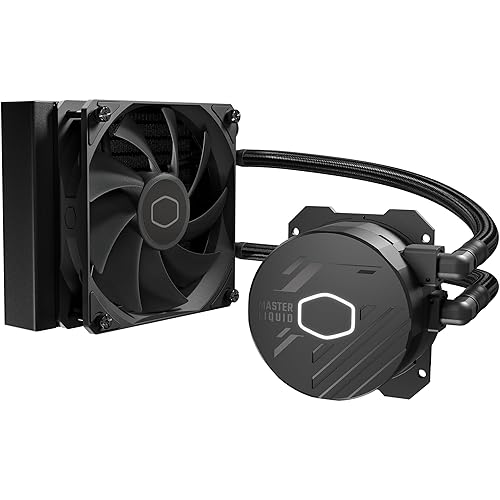 Cooler Master 120L Core Close-Loop AIO Liquid Cooler, R7|i5 Gen S Dual Chamber Pump, 120mm PWM, 120mm Radiator, White Lighting, AMD Ryzen AM5|4, Intel LGA 1851|1700 Platform - 120L Core