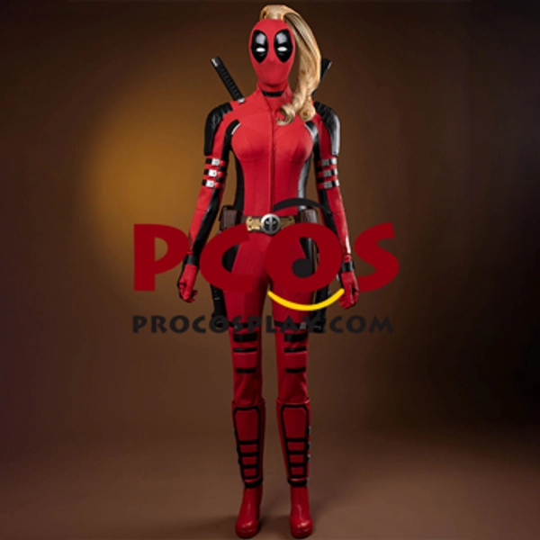 Deadpool 3 Deadpool & Wolverine Lady Deadpool Wanda Wilson Cosplay Costume C09139
