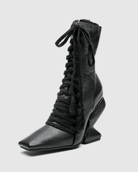 CCWDMOSS | French heel Square-toe Thérèse Boots