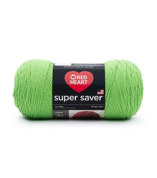 Red Heart Super Saver Yarn - Lime