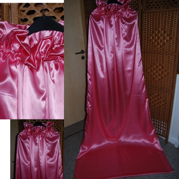 XXL satin sleeping bag satin bag shiny satin pink long shiny silky classy, Satinlover Nylonlover immediately available ready for dispatch