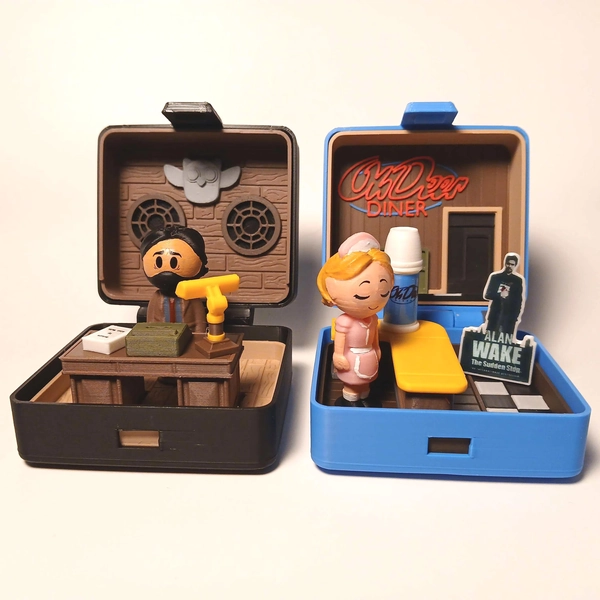 Alan Pocket | Alan Wake and Rose mini dioramas