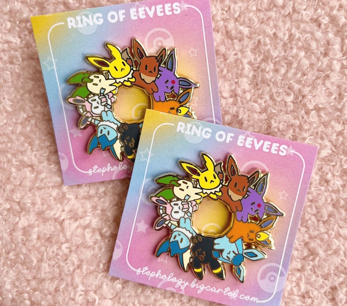 Eveelution Enamel Pin