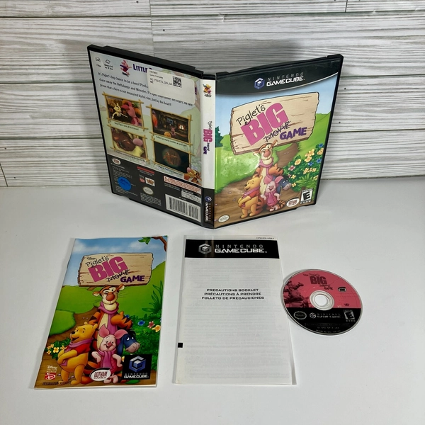 Disney Presents Piglet's BIG Game (Nintendo GameCube, 2003) CIB Tested Working
