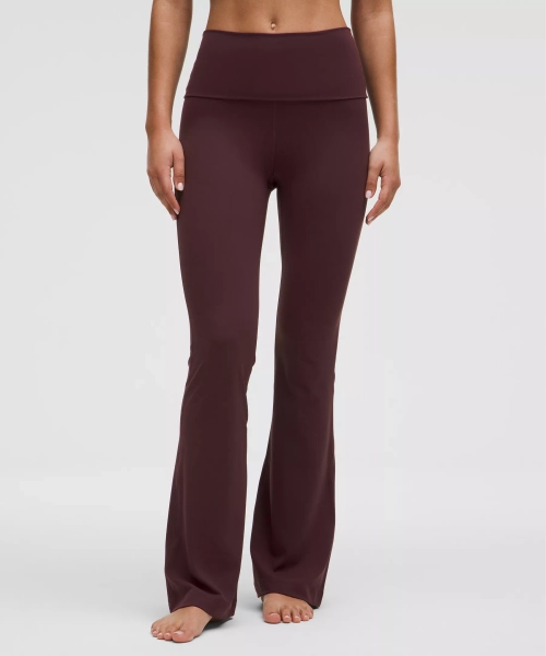 Groove Nulu Foldover-Waist Flared Pant - Goodnight Plum - 14