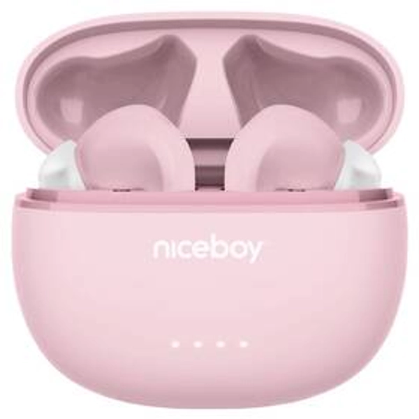 Sluchátka Niceboy HIVE Pins ANC 3 (hive-pins-anc-3-p) růžová