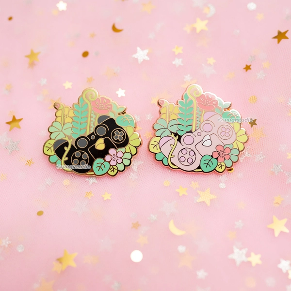 Nature's Joy Controller Hard Enamel Pins