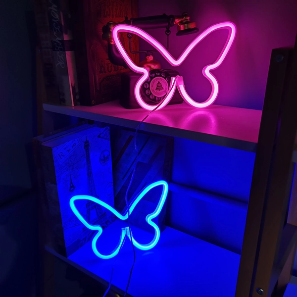 Butterfly Neon LED Night Lights Neon Wall Decor Lamp