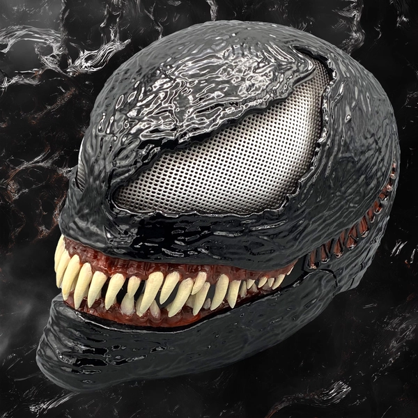 Venom 3 Mask Movie 2024 Version - 3D printed with movable jaw or tongue
