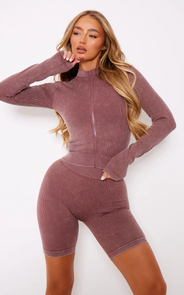 Zip Down Cropped Sports Jacket