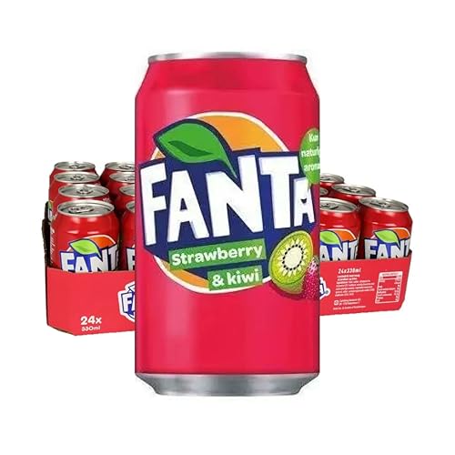 Fanta Strawberry & Kiwi 24x 330ml - mit Erdbeer und Kiwi Flavour