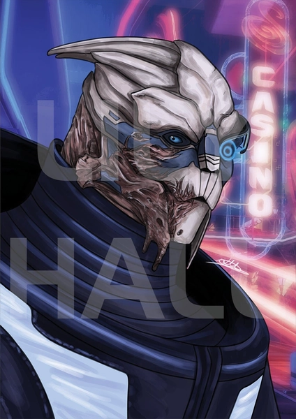 Garrus Vakarian - Mass Effect Art Print A4