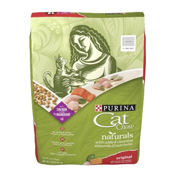 Purina Cat Chow Naturals Original Chicken Flavor Dry Cat Food - 13lbs