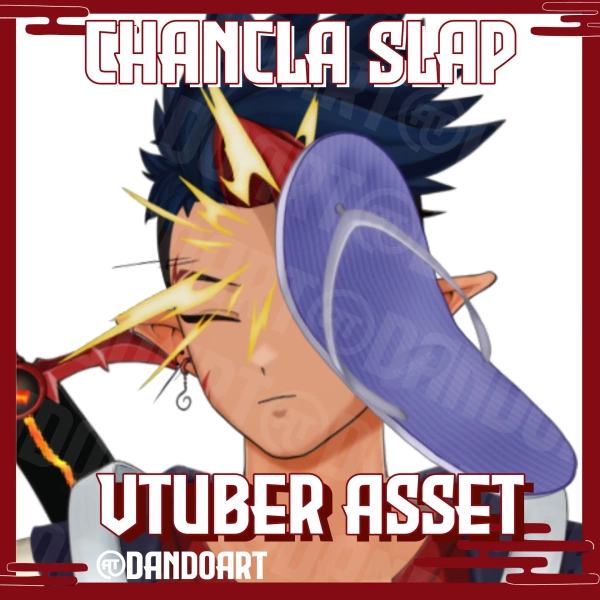 Chancla Slap Animated Vtuber Asset with included Syncable Audio