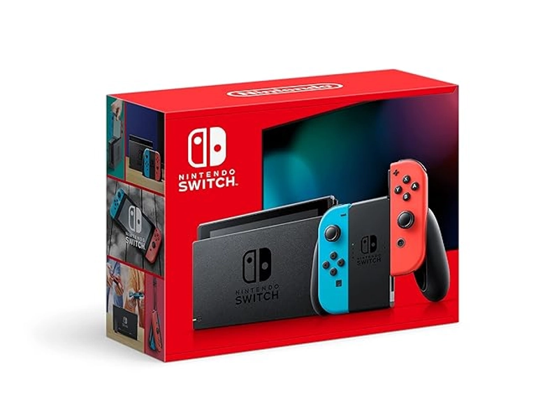 Nintendo Switch™ with Neon Blue and Neon Red Joy‑Con™ (Renewed)
