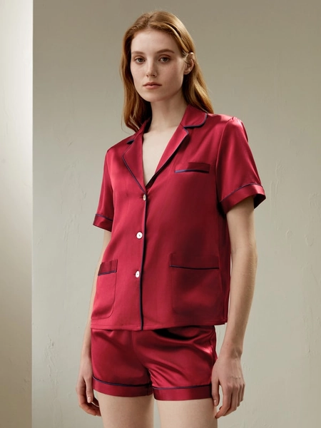 Women Silk Pajamas Set