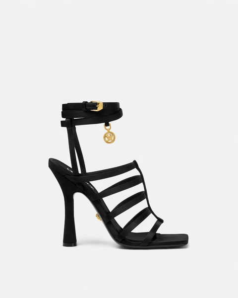 Lycia Satin Cage Sandals 110 mm