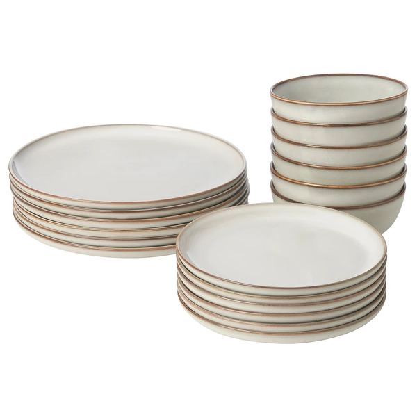 GLADELIG 18-piece service - grey