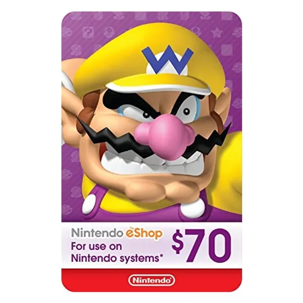 
                            $70 Nintendo eShop Gift Card [Digital Code]
                        