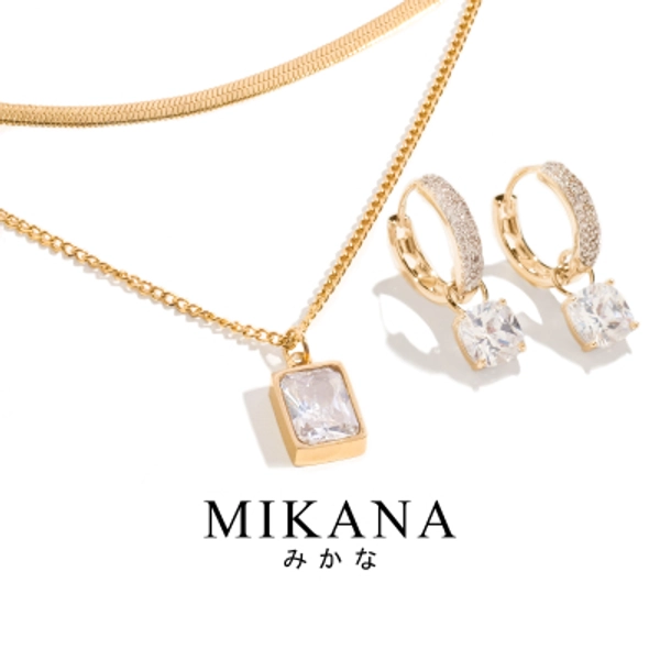 Mikana 18k Gold Plated Ethereal Jewelry Set Accessories For Women fashion korean japanese gift box