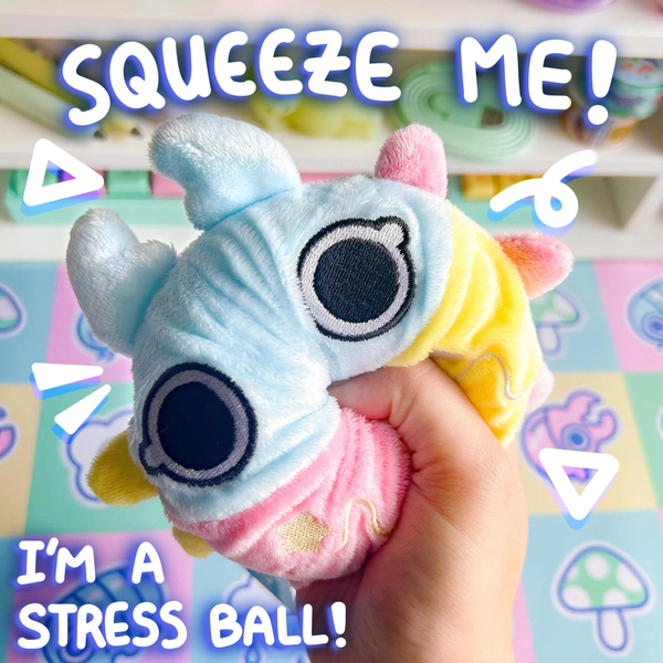 Stress Beetle Plush Slow Rise Stress Ball Memory Foam Stag Beetle Bug Pastel Stuffed Animal Keychain Plushie