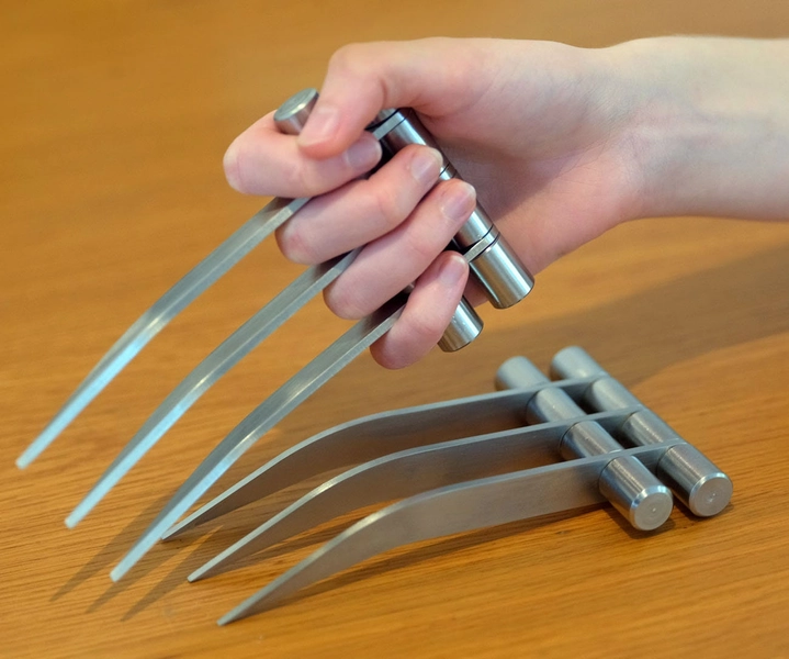 BDSM scratching tool - large stainless steel claws, predator, primal, raptor