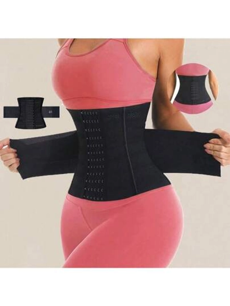 1pc Wrap Waist Trainer Double Belt Body Shaper Corset Shapewear Slimming Sheath Woman Flat Tightens Belly Sheath Waist Trainer Body Shaper