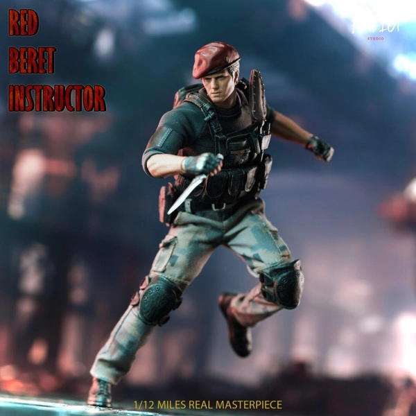 1/12 Scale Patriot Studio Resident Evil Jack Krauser Red Beret Instructor Action Figure » 2DBeat