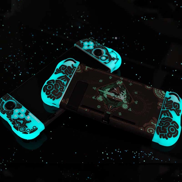 Glow in the Dark Zelda Switch OLED Cover Fluorescent Legend of Zelda Switch Case - Switch / Thumb Grips