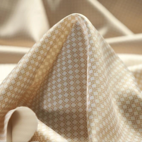 Satin Printed Elastic Sahara Sun&Brilliant White