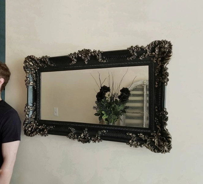 Large Vintage Gothic Mirror