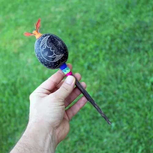 Ceremonial Handmade Maracas (Shamanic Rattle) From Peru