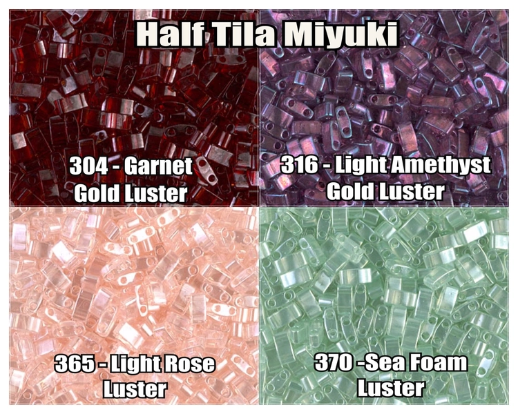 Miyuki Half Tila, 5g, HTL365 Light Rose Luster