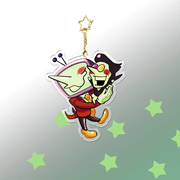 Tenna Acrylic Charm, Mr. Ant Tenna Keychain, About 3 inches