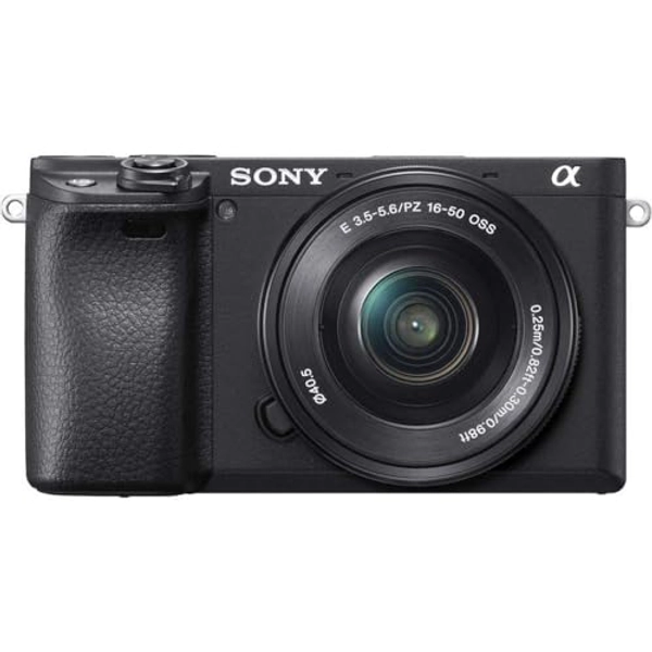 Sony Alpha 6400|Appareil Photo Numérique Hybride APS-C en kit avec l'Objectif Zoom E 16-50mm f/3.5-5.6 PZ OSS (24,2 MP, AF en 0.02s, Suivi des Yeux, 4K HLG, Ecran Selfie Vlogging)(ILCE6400, A6400)