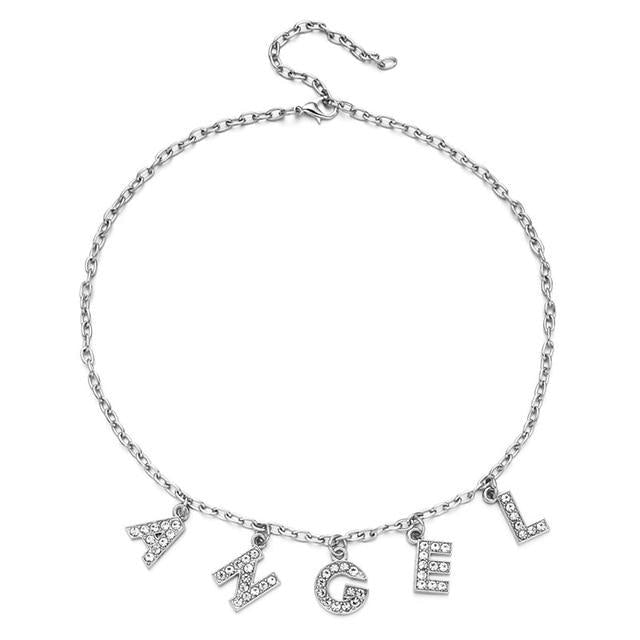 Rhinestone Daddy Necklace - ANGEL