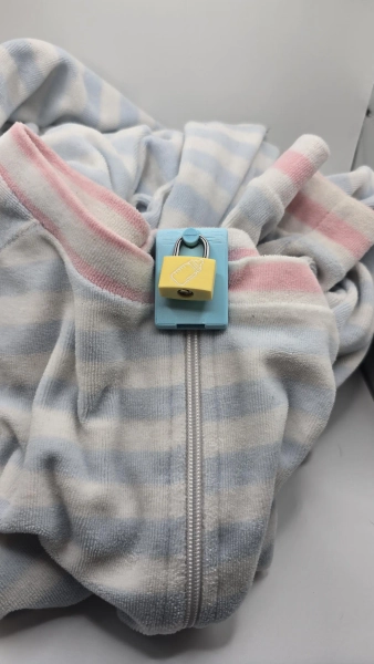 ABDL Zipper Lock for Footed PJs Diaper Enforcement Device