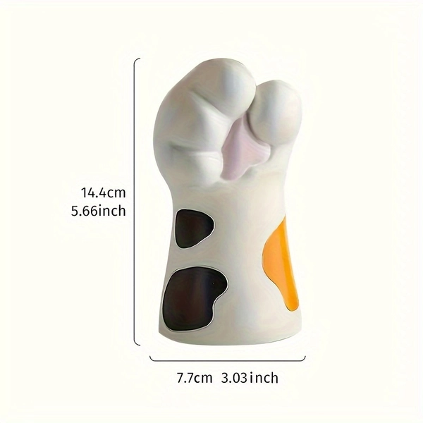   cat paw resin vase cute cartoon   office - Temu New Zealand