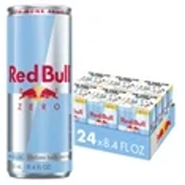 Red Bull Zero Energy Drink, 8.4 fl. oz., 6 x 4 Cans, 80mg Caffeine, Taurine & B Vitamins