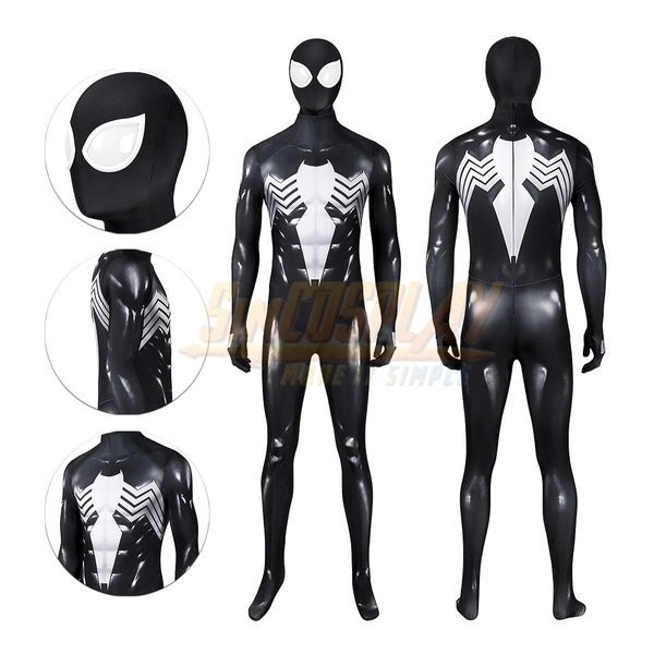 Spiderman 2 Classic Black Suit Peter Parker Cosplay Costume