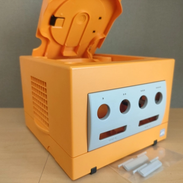 Nintendo GameCube Orange Spice Housing Replace Shell Case DOL-001 7689
