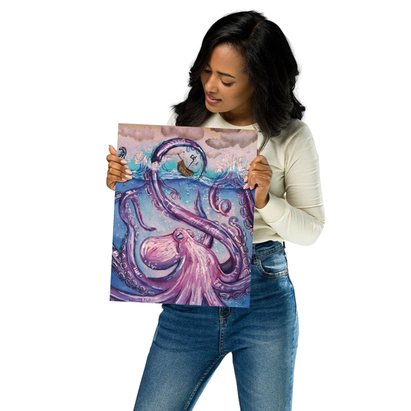 NEW - Release the Kraken - 11x14 Matte Poster — Grayovercast (Delana Gray- Tuttle)