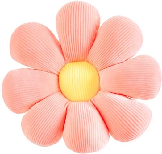 STAR FIRE Flower-Shaped Cute Pillow Flower Cushion Reading Pillow and Leisure and Comfortable Pillow Car Cushion (31.4in, Pink) - 31.4in - Pink