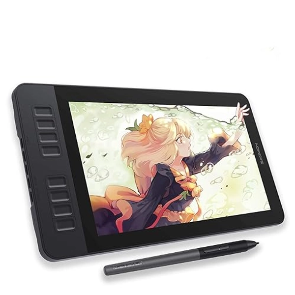 GAOMON PD1161 Drawing Tablet with Screen, Digital Art Tablet with Battery-Free Stylus, Tilt, 8 Shortcut Keys for Paint, Design, Illustration, Editing, 11.6-inch Graphics Tablet for Mac, Windows PC - 11.6 inch - no stand