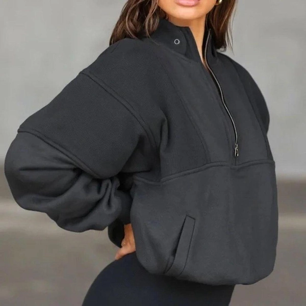 Joah Brown Retro Half Zip Sweatshirt