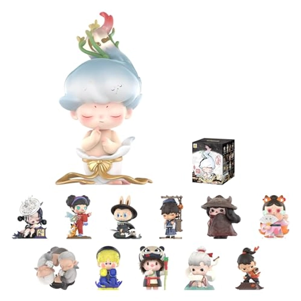 POP MART Matchless POP MART 14th Anniversary Series Figures, Matchless Blind Box Figures, Random Design Action Figures Collectible Toys Home Decorations, Holiday Birthday Gifts, Single Box