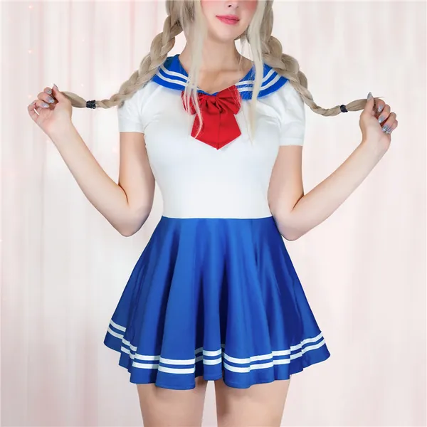 Magical Girls Silk-soft Mini Dress Blue - LittleForBig Cute & Sexy Products