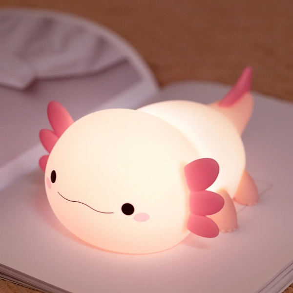 Kawaii Axolotl Silicone Night Lamp - Limited Edition